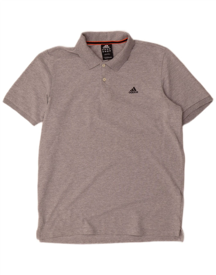 Adidas Hommes Climalite Polo Grand Gris Coton