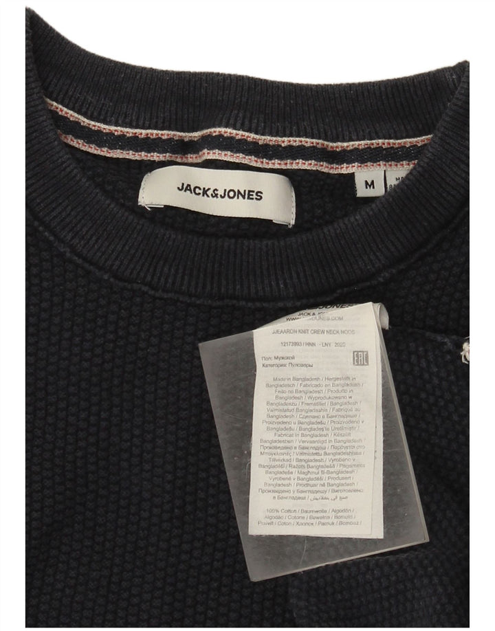 Jack & Jones Pull Col Rond Homme Bleu Marine Moyen Coton