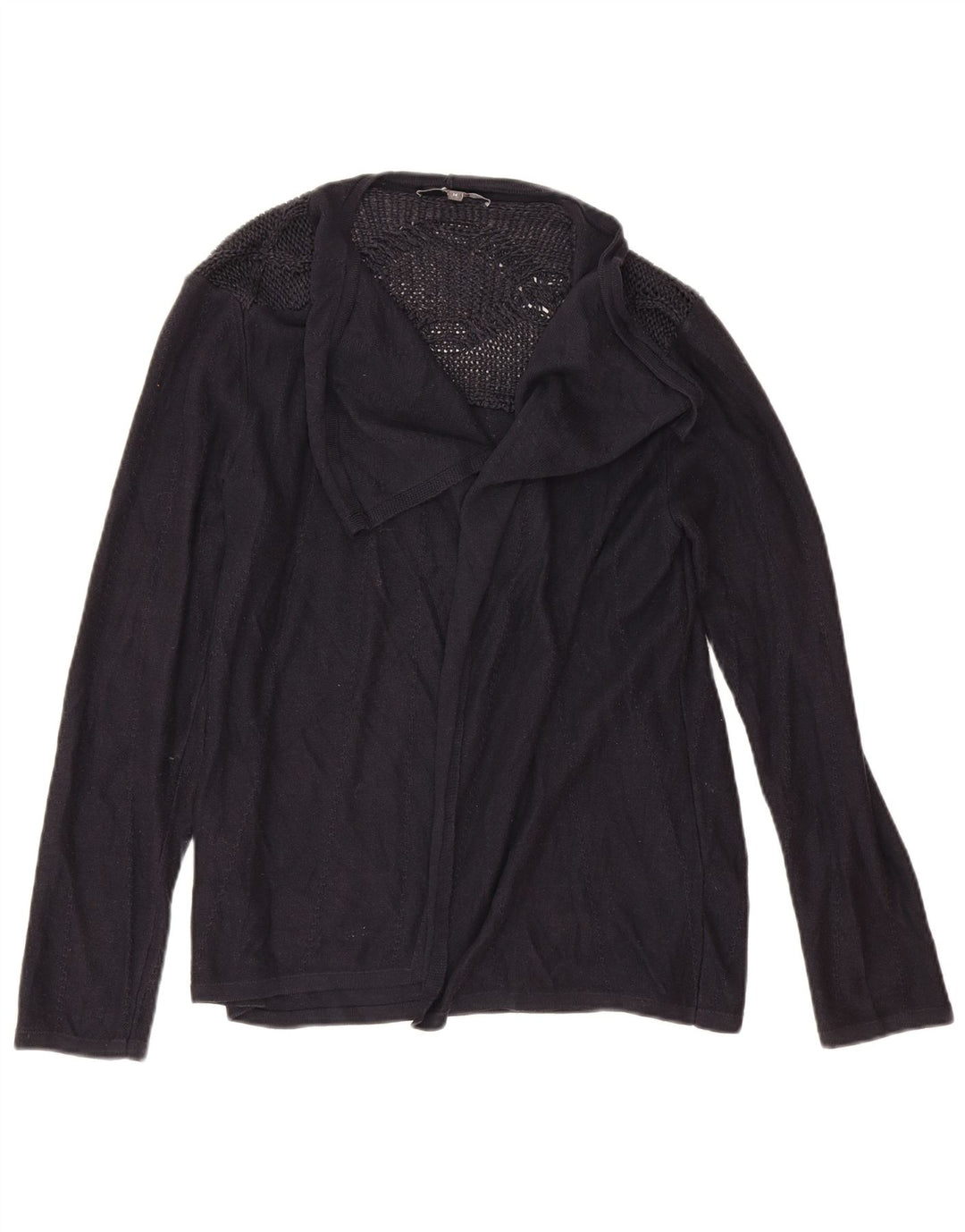 Marks & Spencer Pull cardigan surdimensionné pour femme UK 14 Large Bleu marine