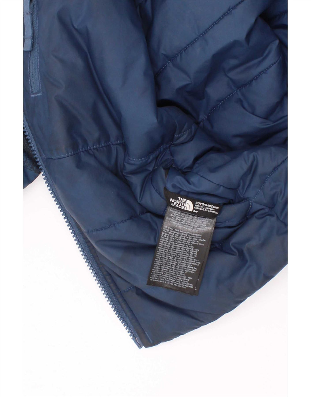 The North Face Veste matelassée réversible graphique pour garçons 7-8 ans Petit Bleu