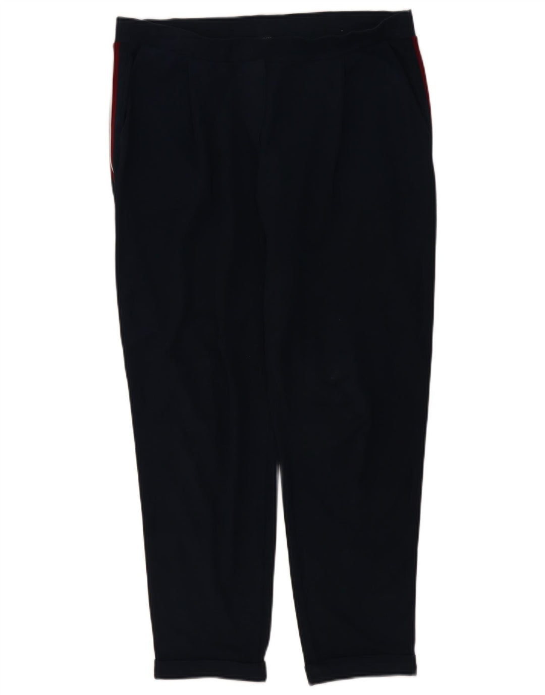 Marks & Spencer Pantalon décontracté slim pour femme W36 L28 Bleu marine