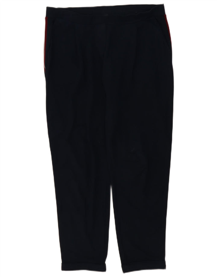 Marks & Spencer Pantalon décontracté slim pour femme W36 L28 Bleu marine