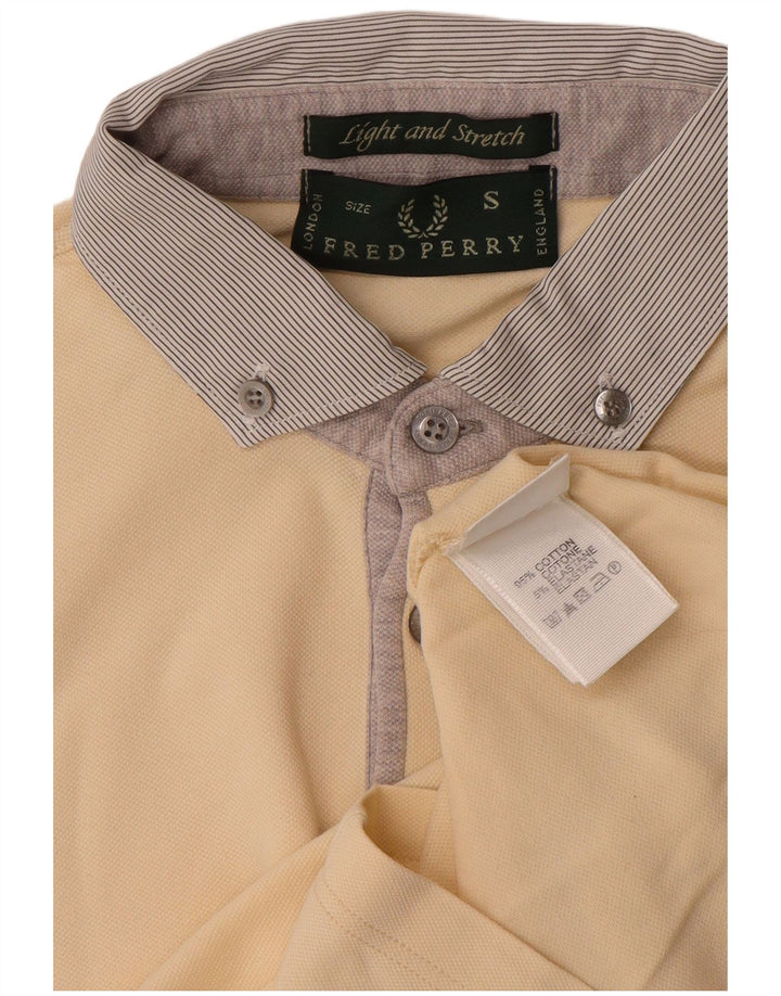 Fred Perry Polo Homme Petit Blanc Cassé Coton