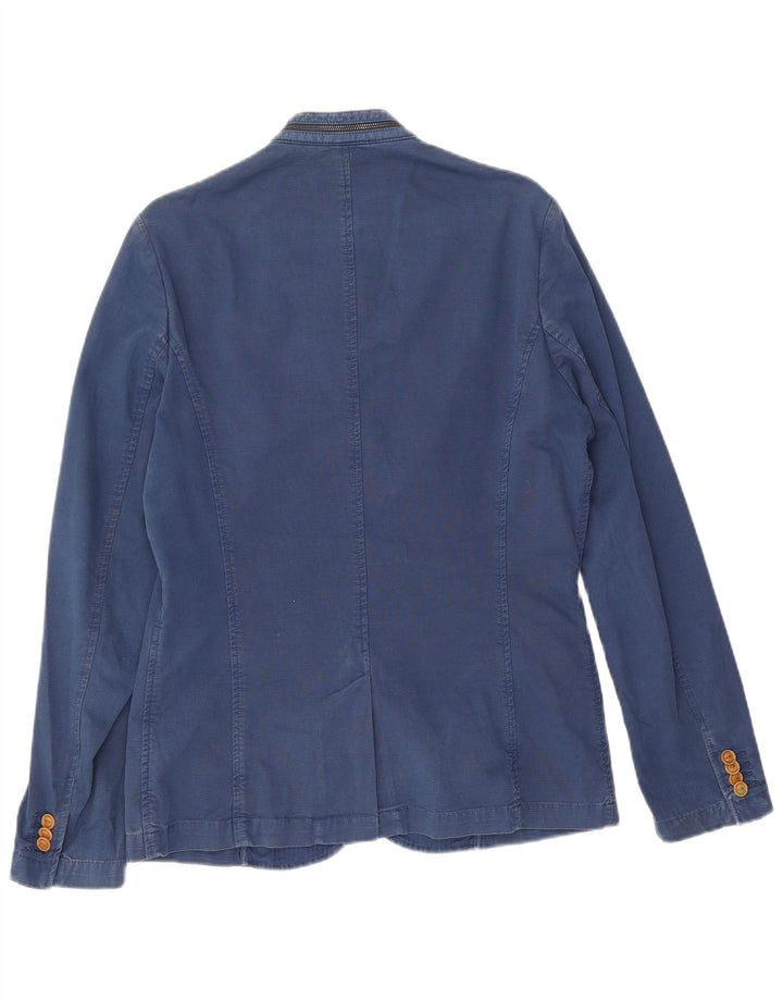 Zara Veste blazer à 5 boutons pour homme UK 38 Bleu marine moyen