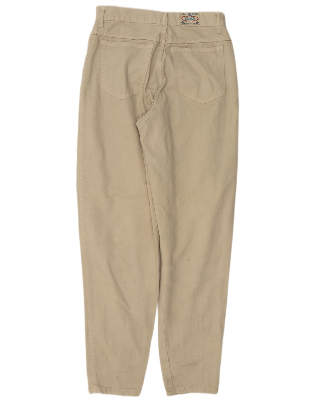 VINTAGE Jean fuselé femme W28 L32 Beige