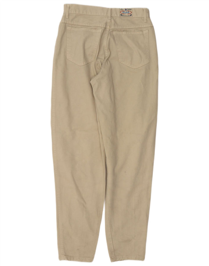 VINTAGE Jean fuselé femme W28 L32 Beige