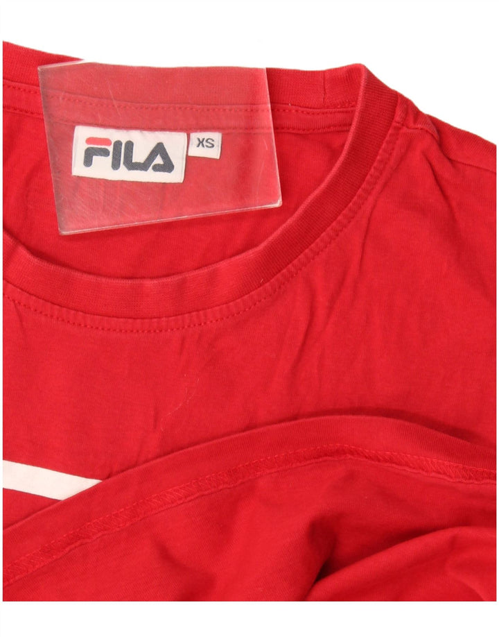 Fila T-Shirt Graphique Homme XS Rouge