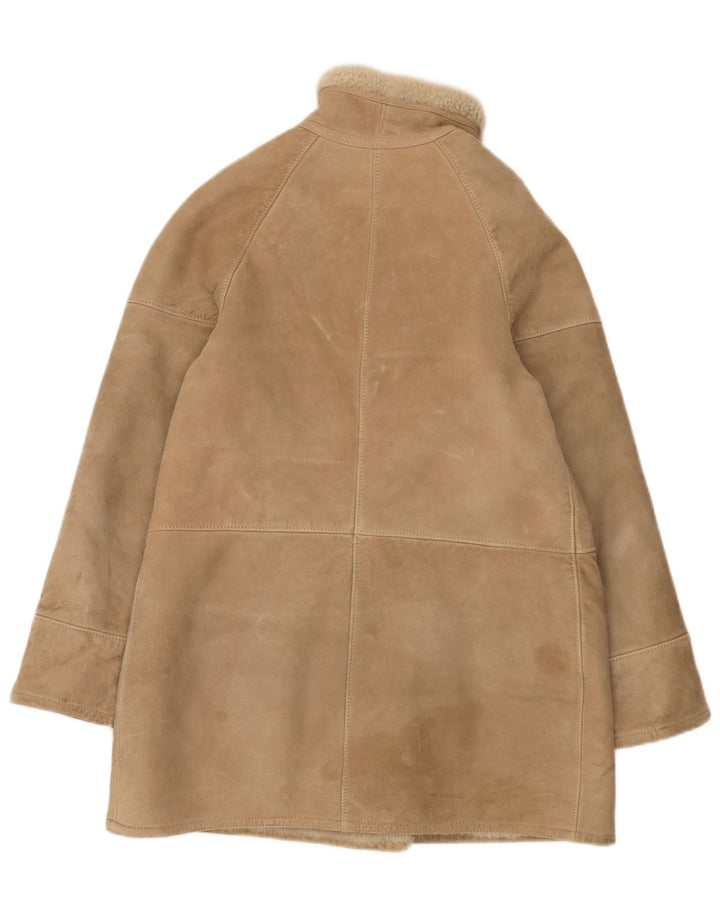 Cristiano Di Thiene Manteau en peau de mouton pour femme IT 44 Beige moyen