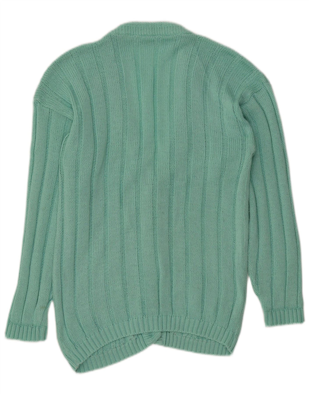 vintage Femme Cardigan Pull UK 14 Grand Vert