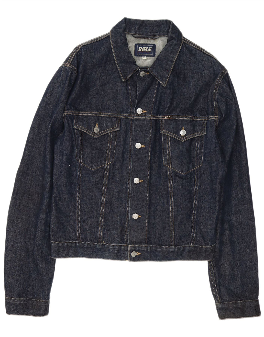 Rifle Veste en Jean Homme UK 42 XL Bleu Coton