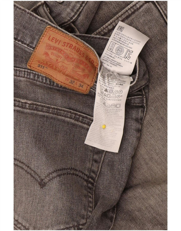 Levi's Jean Slim 511 Homme W32 L34 Gris Coton
