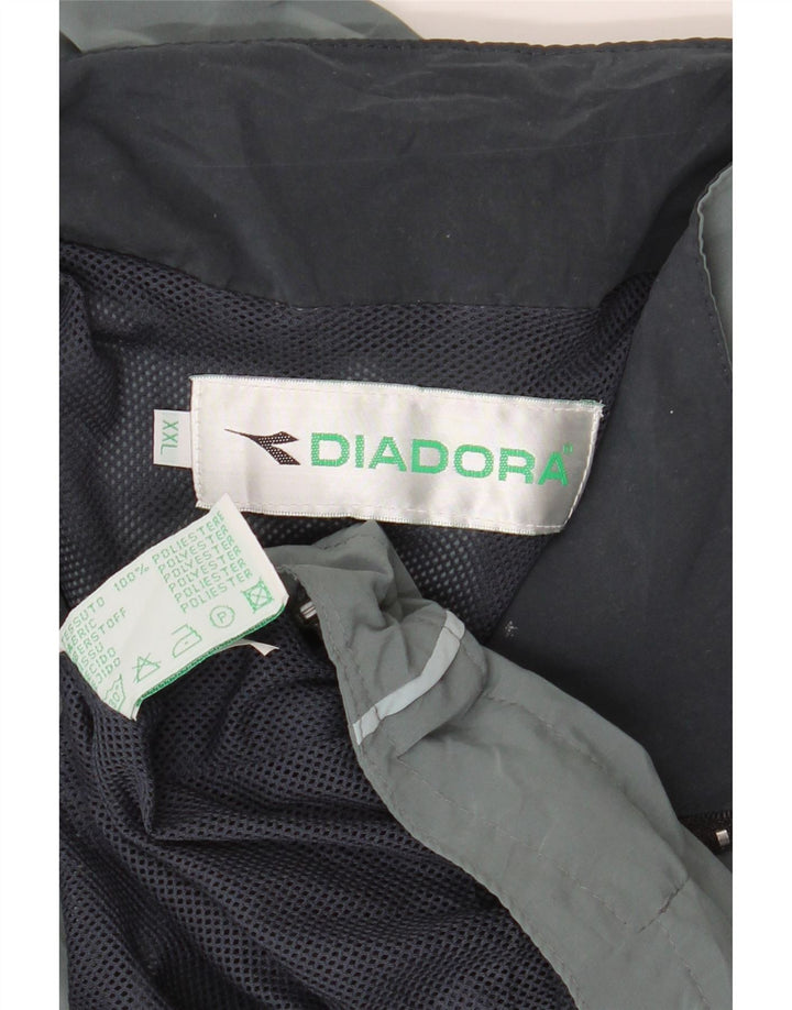 DIADORA Veste de Survêtement Homme 2XL Gris Polyester