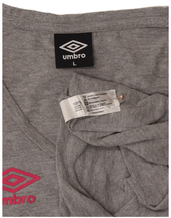 UMBRO Débardeur Femme UK 14 Large Gris Coton