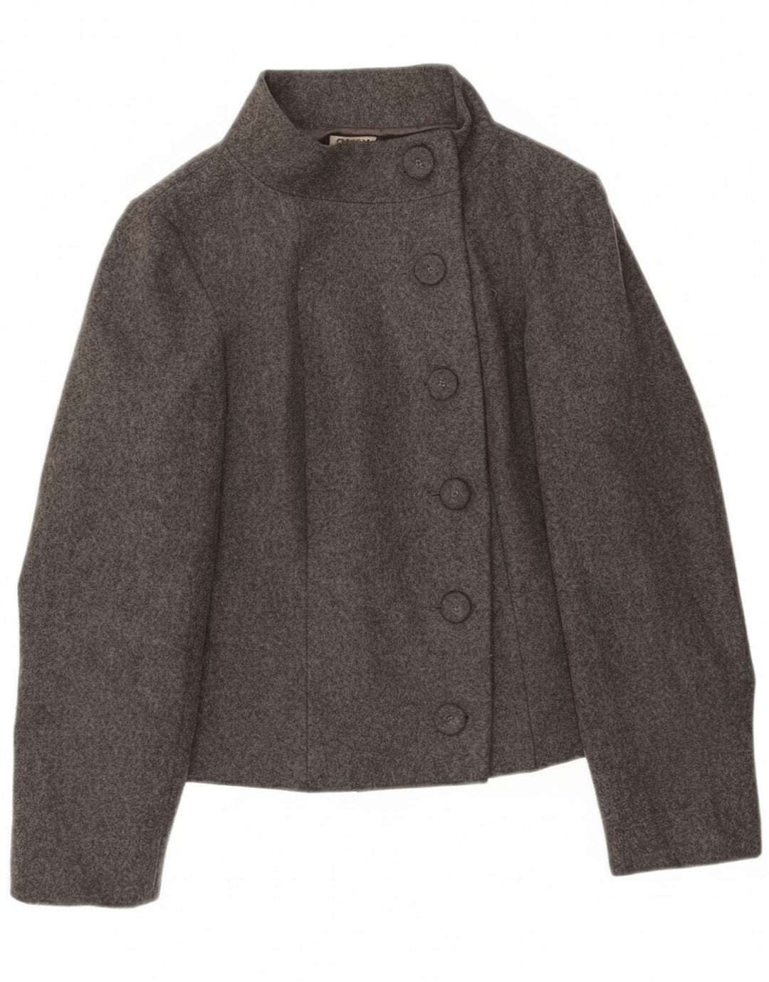 Sasha Veste Blazer 6 Boutons Femme UK 14 Laine Gris Moyen