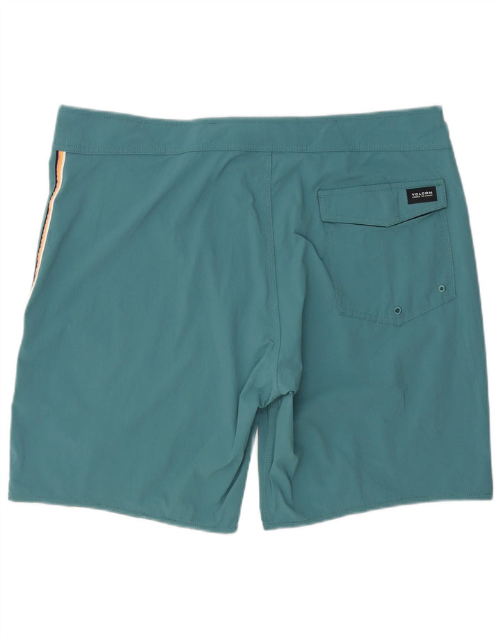 Volcom Short de bain homme XL vert rayé