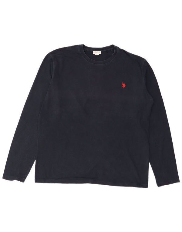 U.S. Polo Assn. Mens Top Long Sleeve XL Navy Blue Cotton