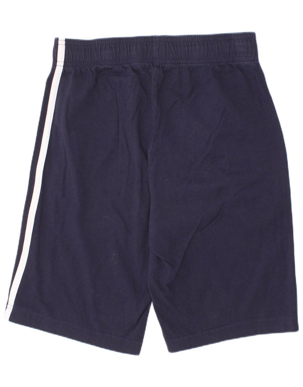 Adidas Short de Sport Garçon 11-12 Ans Bleu Marine Coton