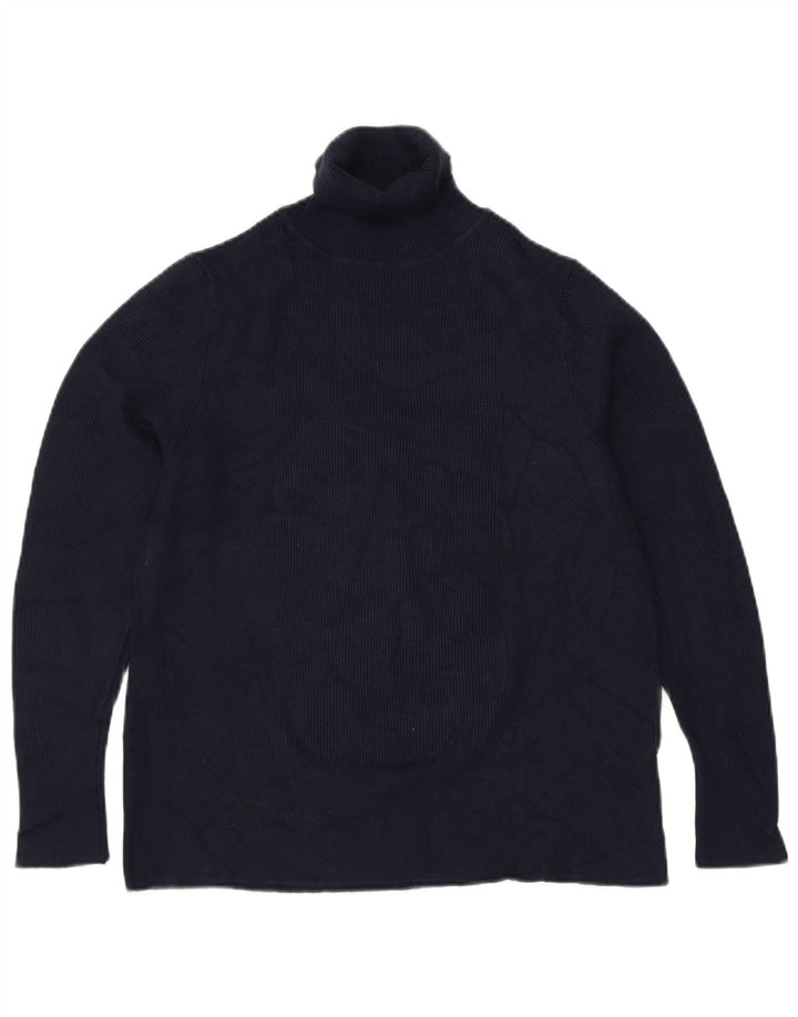 MARKS & SPENCER Pull col roulé pour femme UK 22 3XL Bleu marine