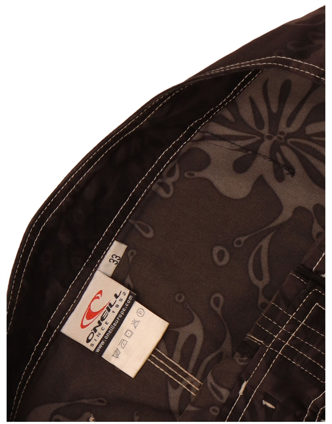 O'Neill Short de Bain Homme Marron Moyen Floral Polyester