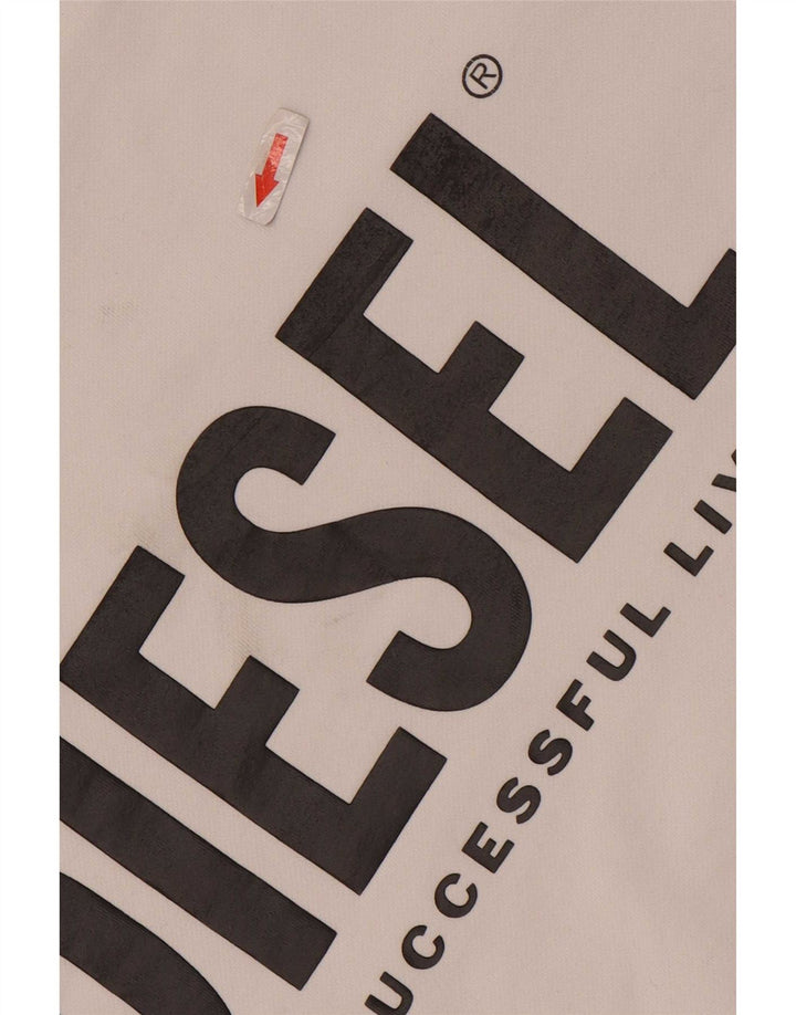 Diesel Sweat-shirt graphique pour hommes, grand coton blanc