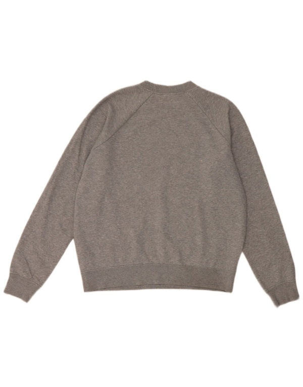 Nike Sweat-shirt surdimensionné graphique pour femme UK 10 Petit coton gris