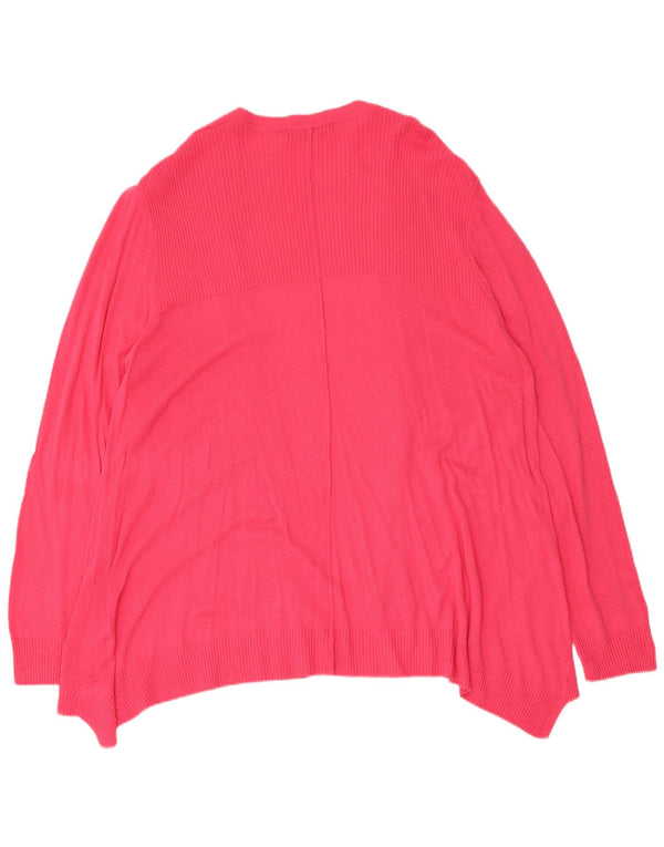 Marks & Spencer Pull cardigan ouvert pour femme UK 14 Large Rose
