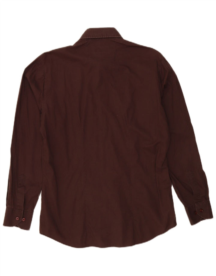 Hugo Boss Chemise Homme Marron Moyen Coton