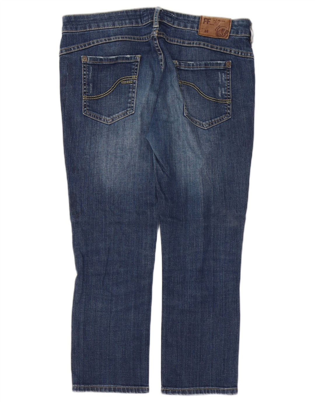 Fat Face Jean Court Femme W34 L24 Bleu