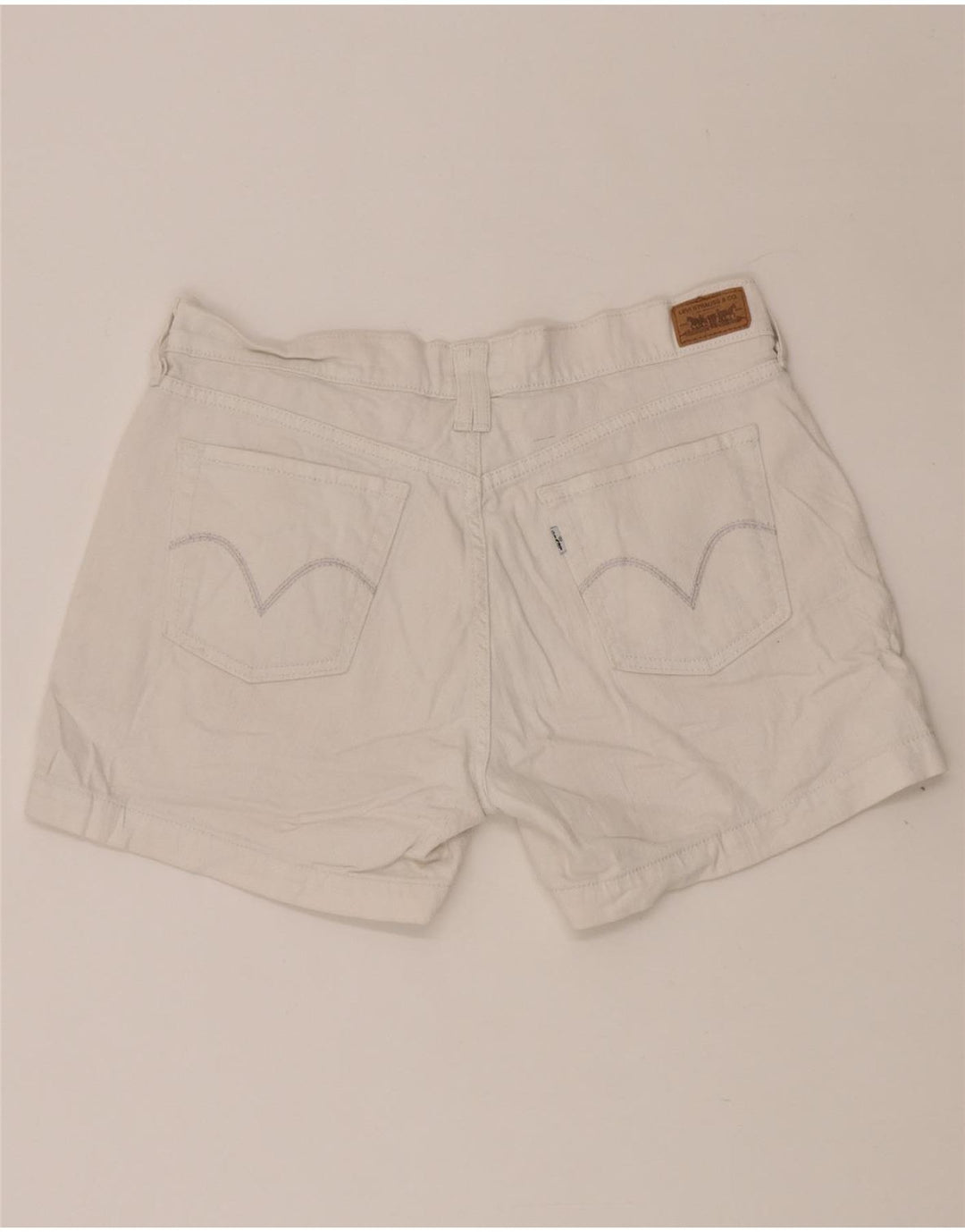 LEVI'S Short en jean 515 pour femme US 8 Medium W30 en coton blanc