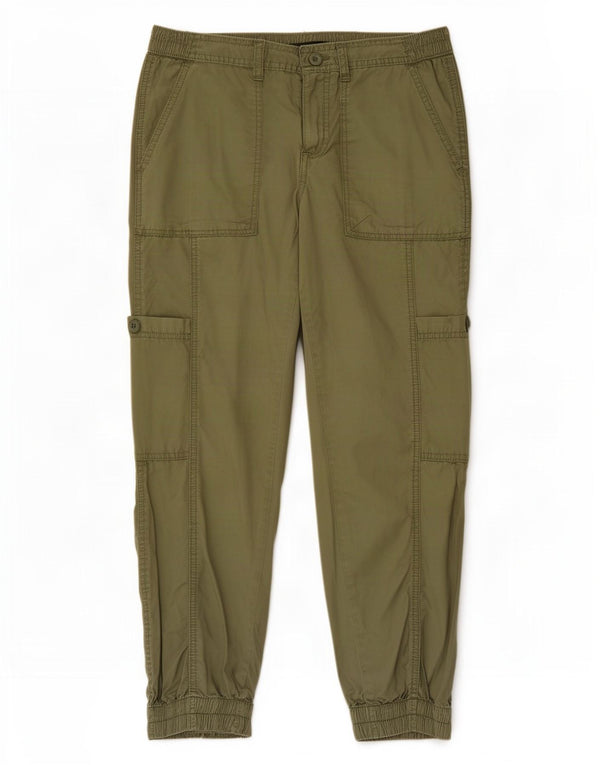 Gap Pantalon cargo court pour femme UK 14 Large W30 L25 Coton kaki