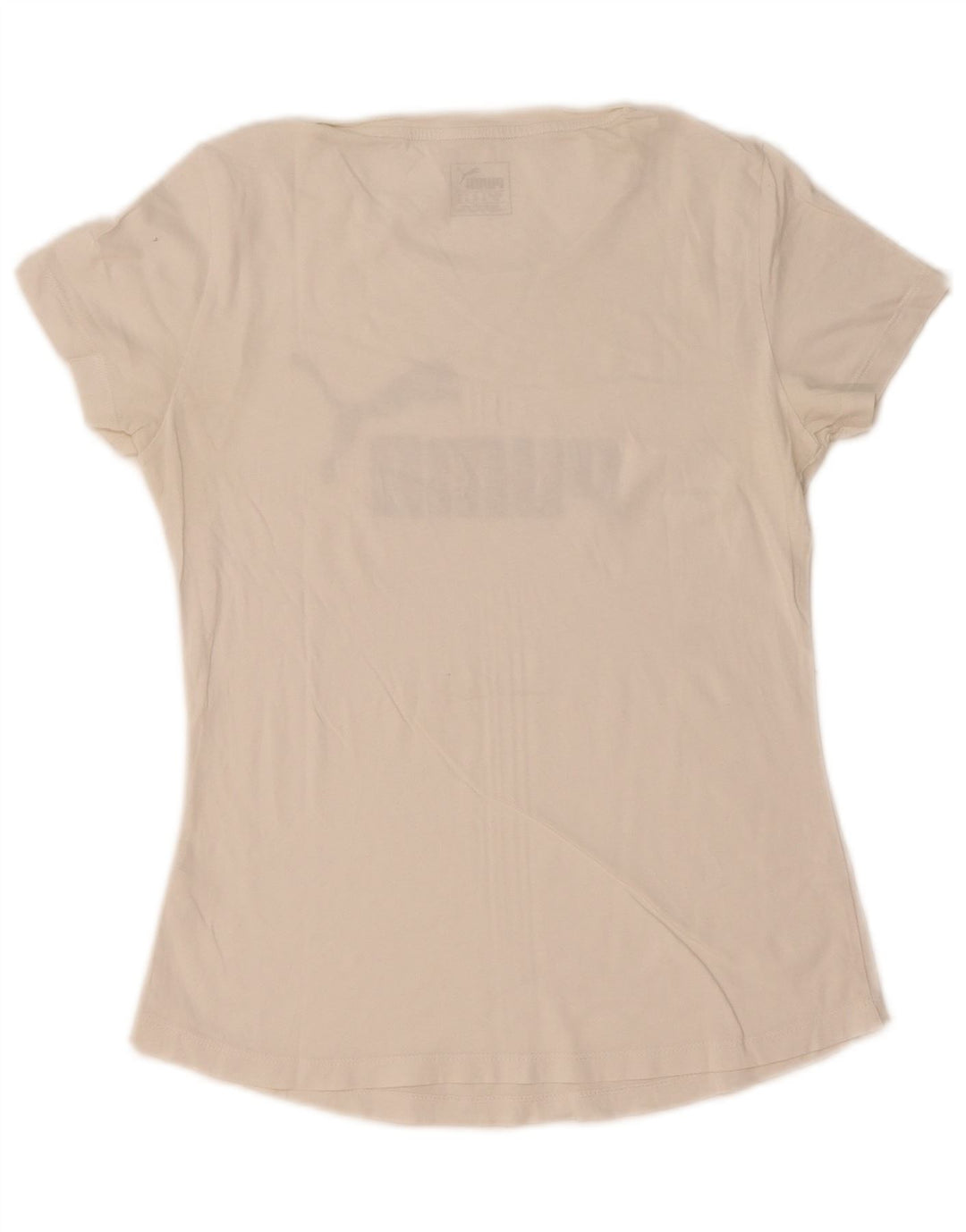 Puma T-shirt graphique pour femme UK 10 Small Blanc