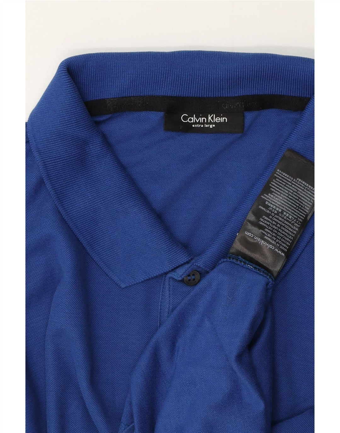 Calvin Klein Polo Homme XL Bleu Coton