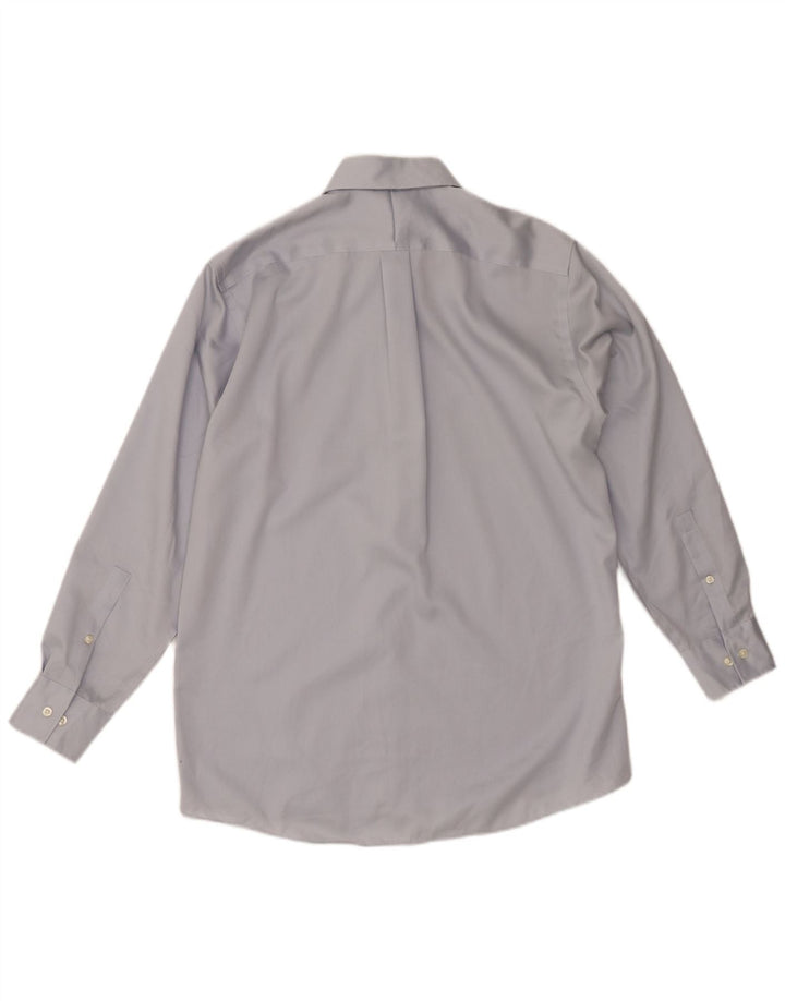 MICHAEL KORS Mens NON - IRON Shirt Size 15 1/2 32/33 Medium Blue Cotton