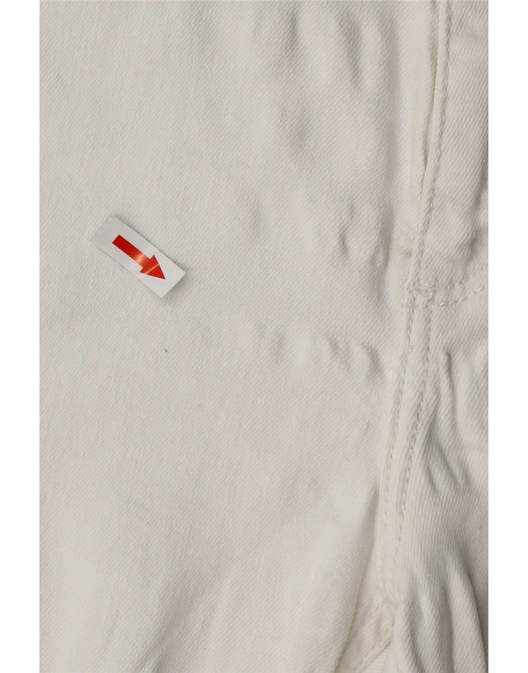 Zara Femme Pantalon Court Droit Large W32 L25 Blanc