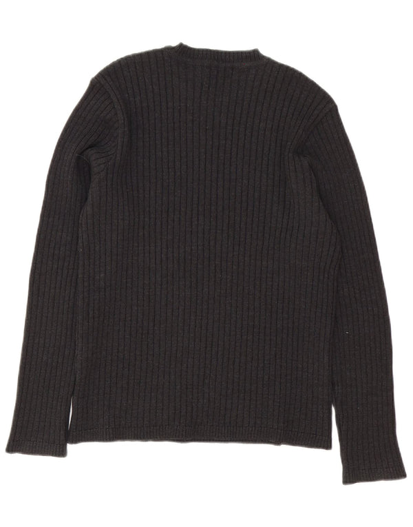 Zara Pull à col rond en laine gris moyen pour homme