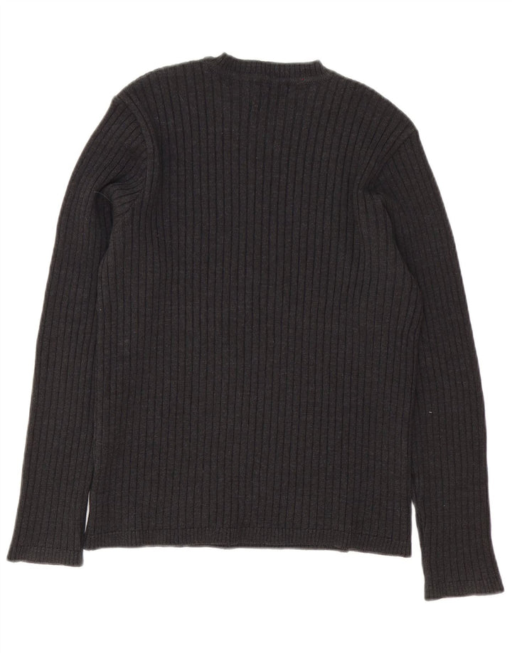 Zara Pull à col rond en laine gris moyen pour homme