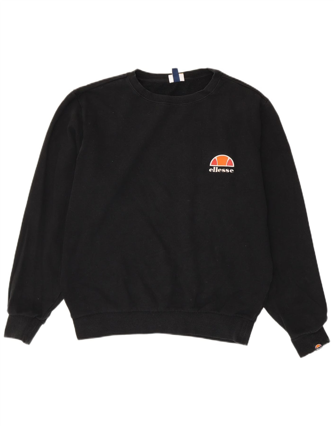 Ellesse Sweat-shirt surdimensionné pour femme UK 14 Large Noir Coton