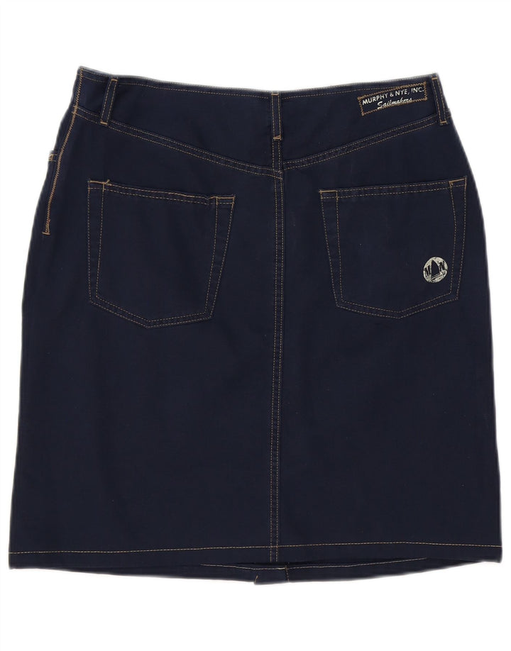Murphy & Nye Mini jupe en jean W30 pour femme en coton bleu marine moyen