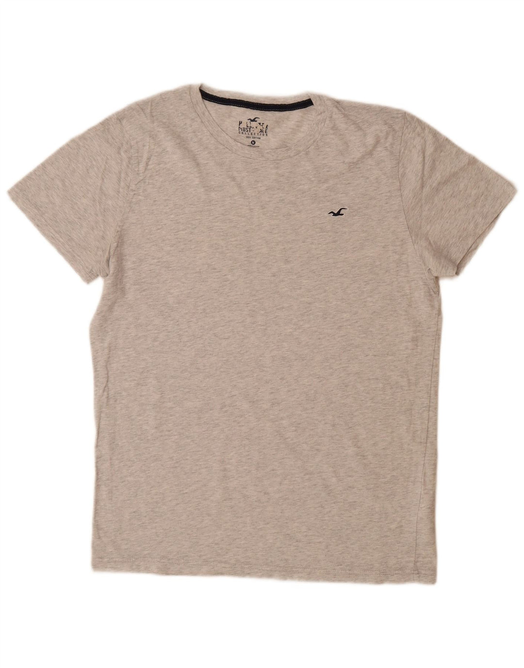 HOLLISTER T-Shirt Homme Gris Moyen Moucheté Coton