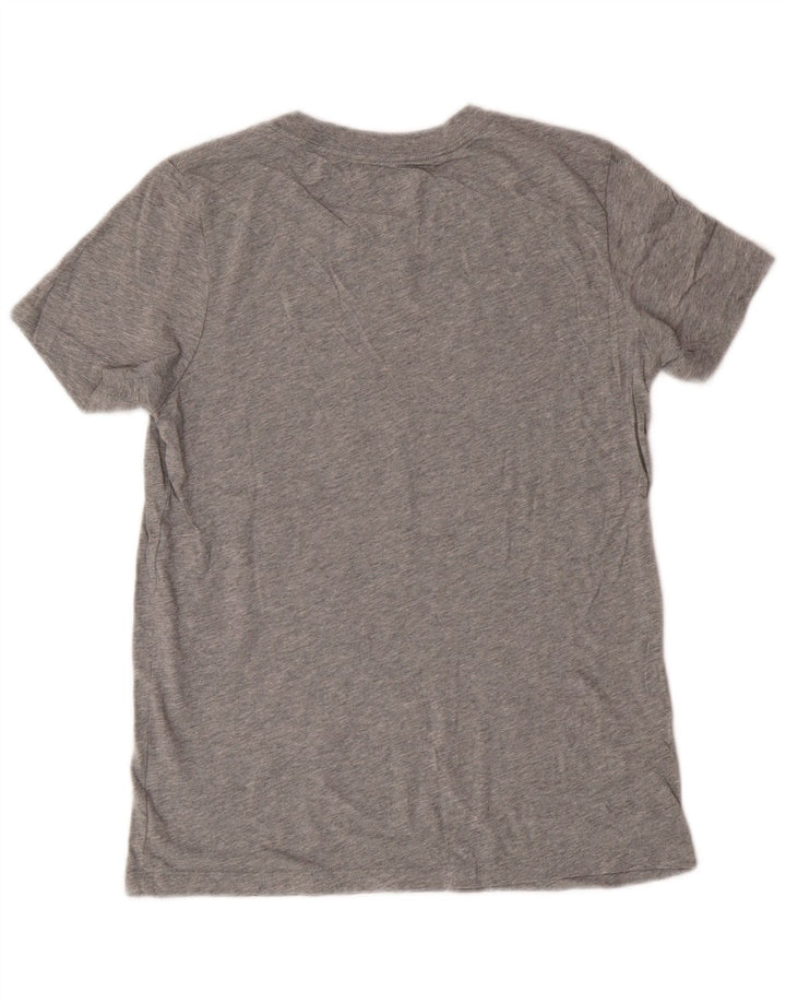 Converse T-shirt graphique pour femme UK 12 Gris moyen Coton