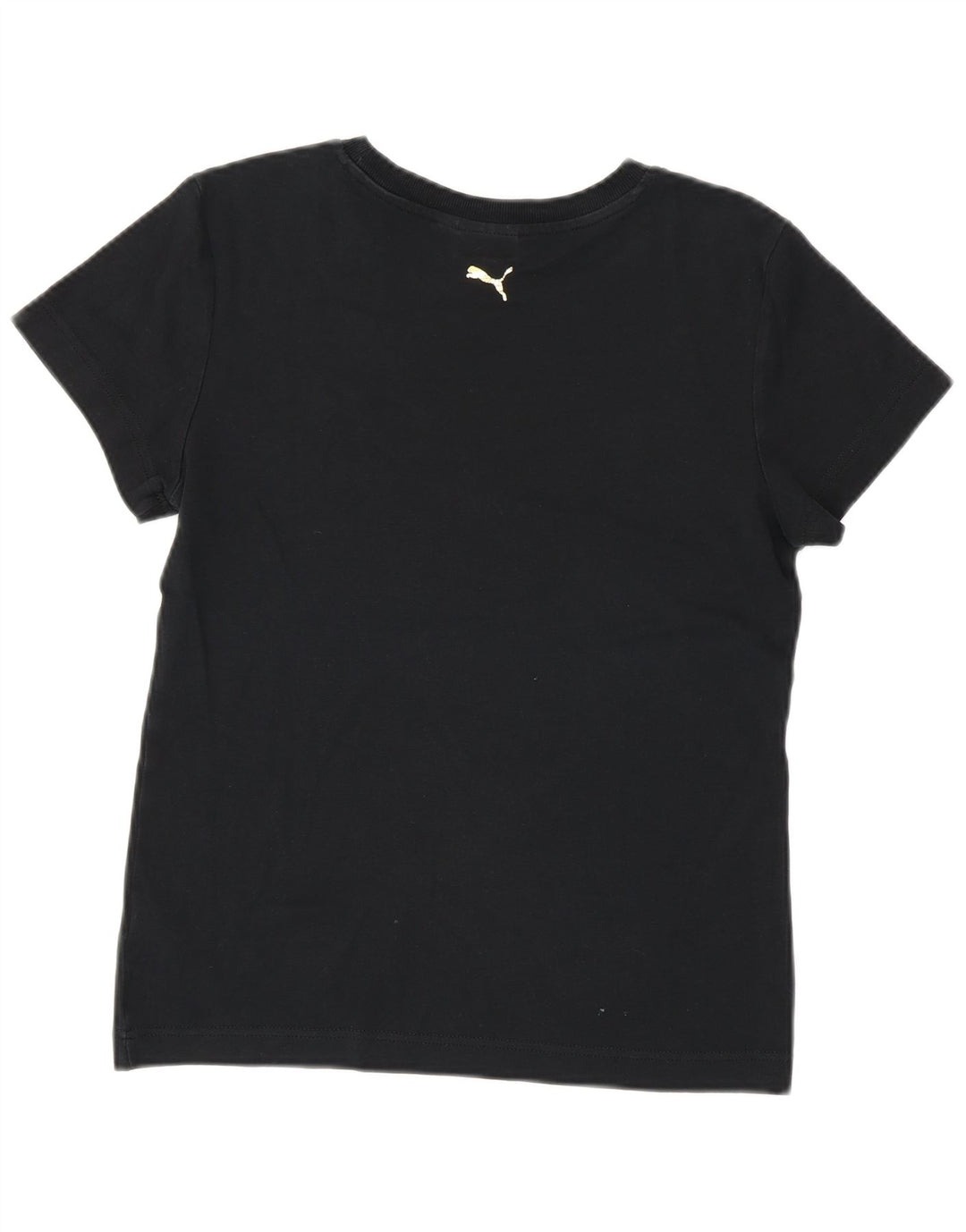 Puma T-Shirt Femme UK 14 Medium Noir Coton