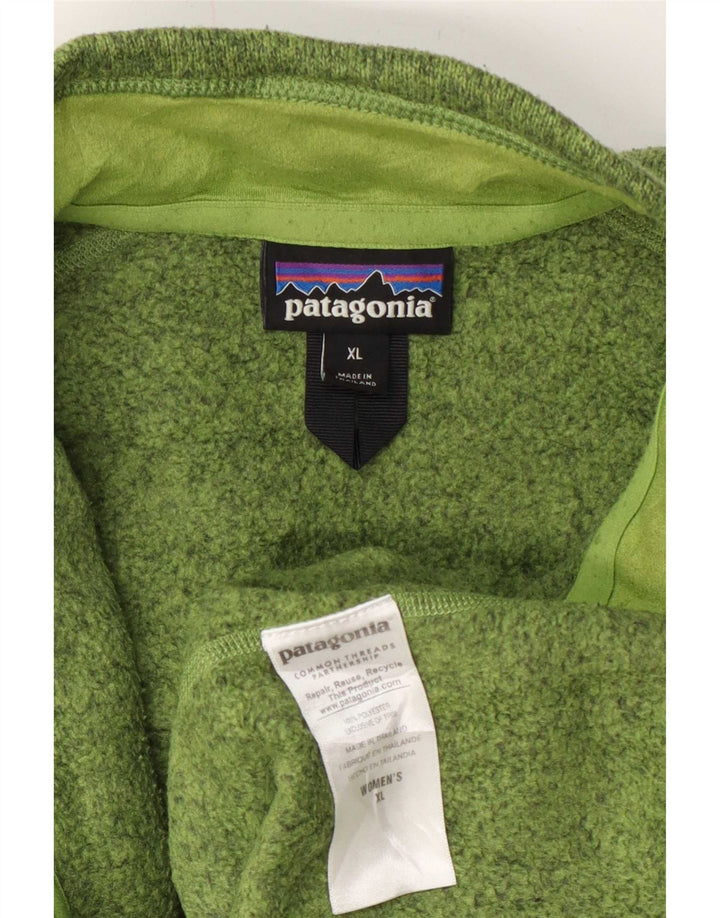 Patagonia Hommes Survêtement Top Veste XL Vert Moucheté Polyester