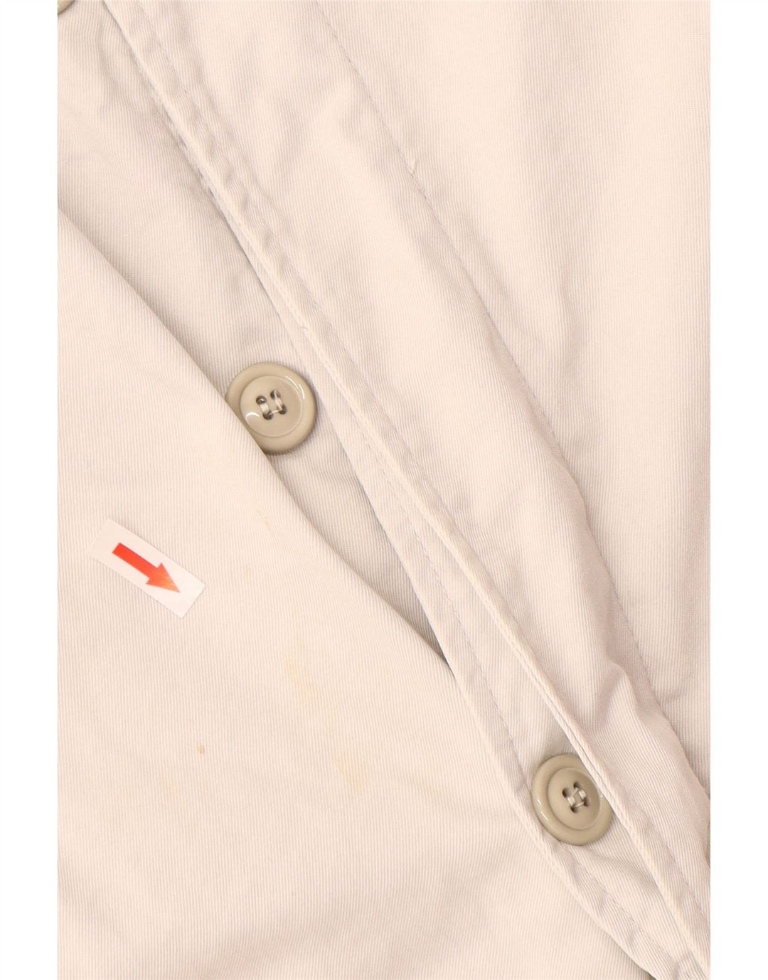 Uniforme Mens Graphic Overcoat UK 40 Large Blanc