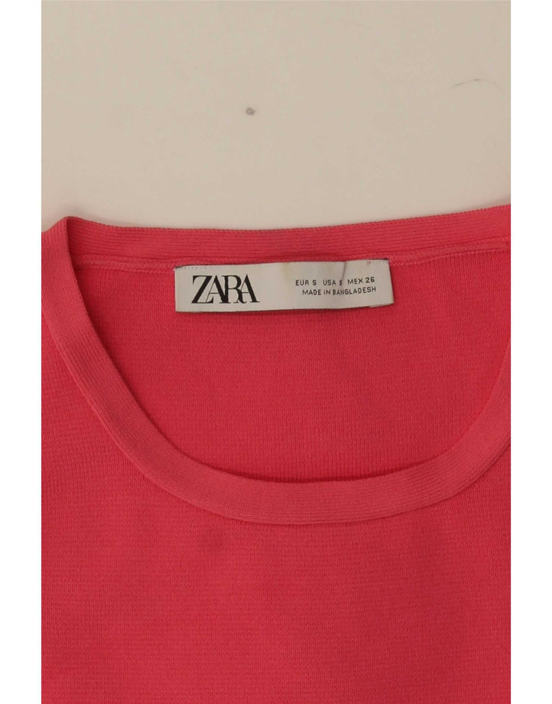Zara Womens Crop Vest Top UK 8 Petit Rose