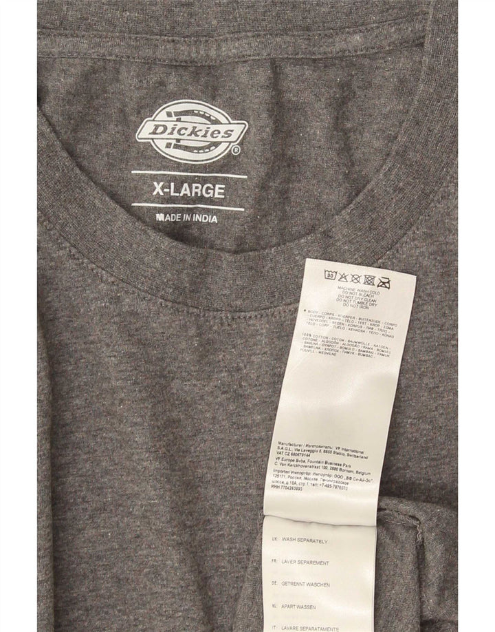 Dickies T-Shirt Homme Top XL Gris Coton