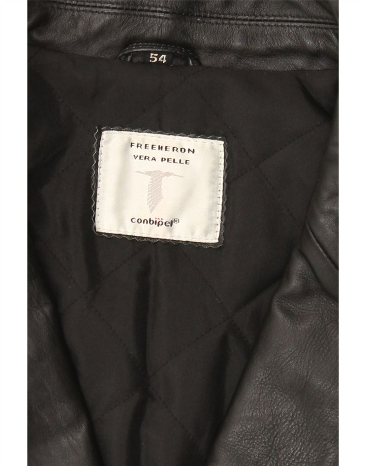 Conbipel Manteau en Cuir Heron Gratuit Homme IT 54 XL Cuir Noir