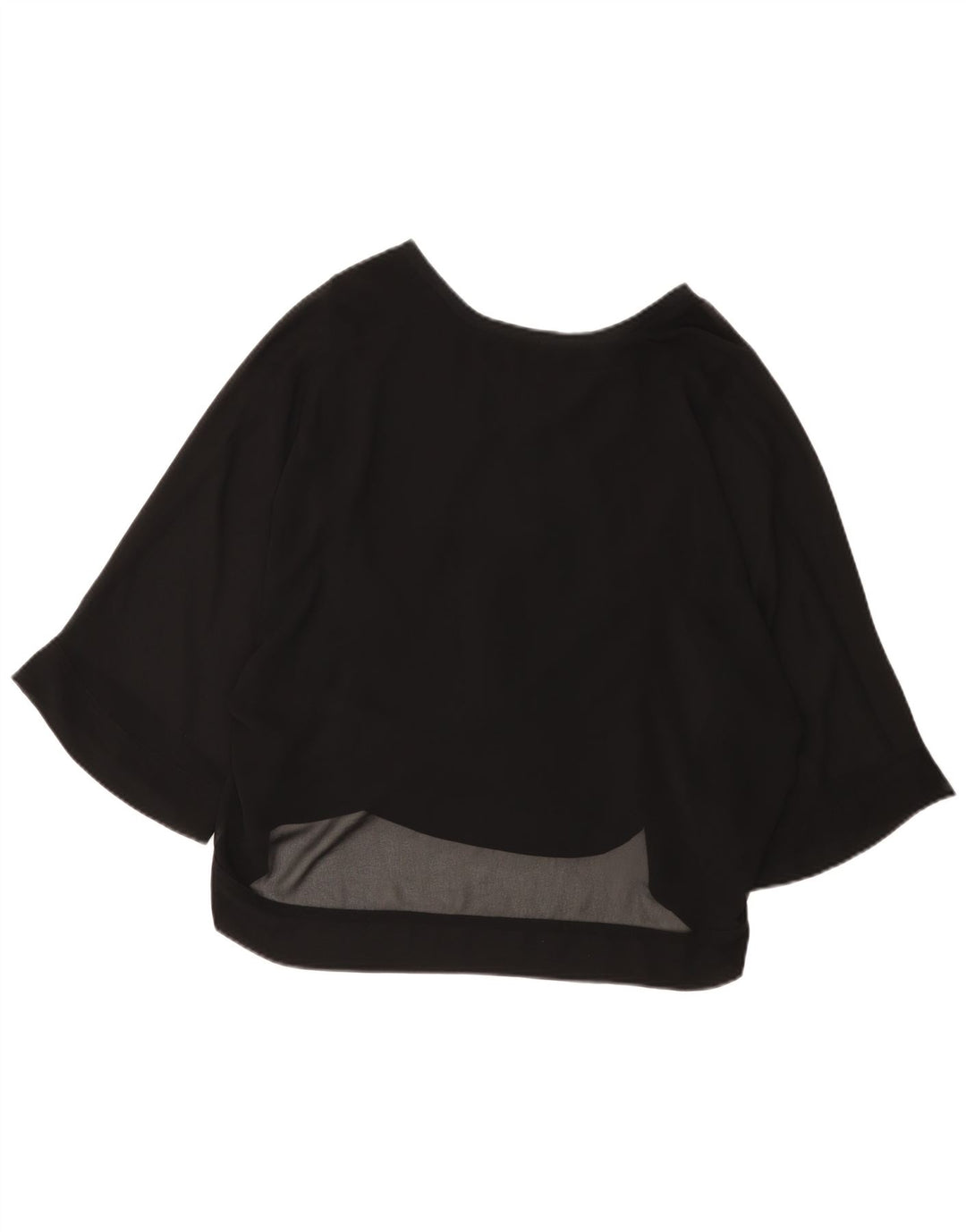 Zara Chemisier à manches 3/4 pour femme UK 12 Noir moyen