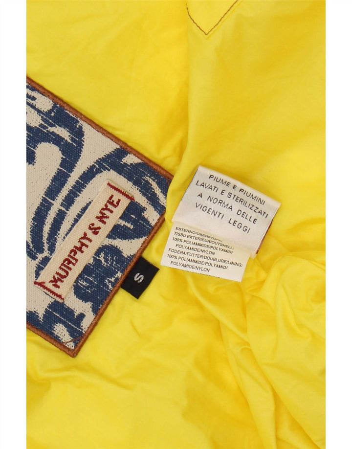 Murphy & Nye Gilet rembourré pour femme UK 10 Petit nylon jaune