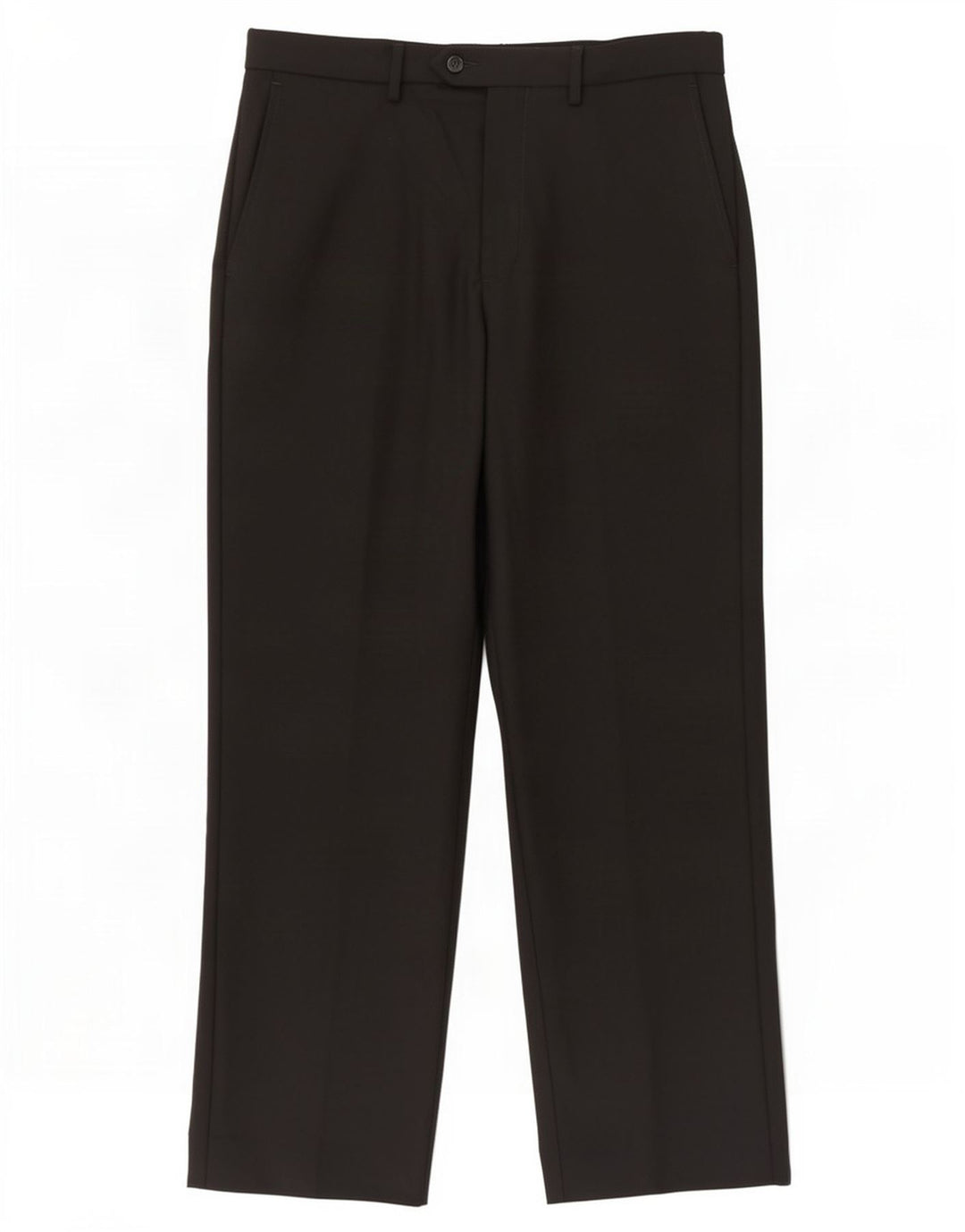 Marks & Spencer Pantalon décontracté coupe ajustée pour homme W34 L31 Noir Polyester