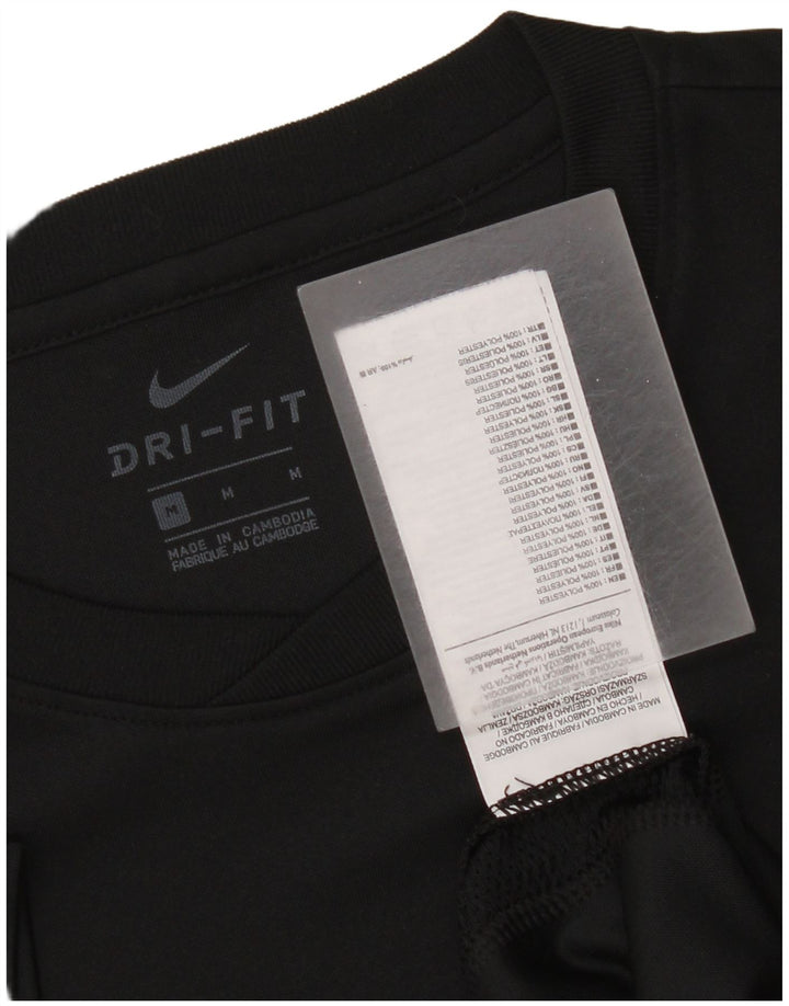 Nike Hommes Dri Fit T-Shirt Haut Noir Moyen Polyester